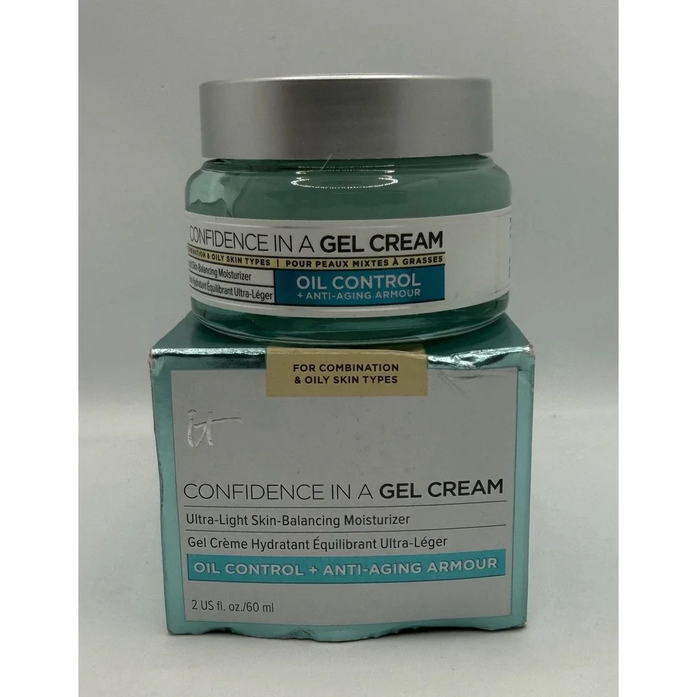 it Cosmetics Confidence In A Gel Ultra-Light Skin-Balancing Moisturizer 2 oz NEW